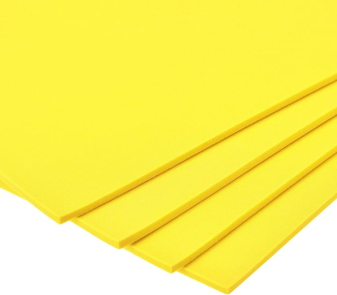 uxcell Yellow EVA Foam Sheets 10 x 10 Inch 3mm Thickness - Image 4