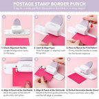 BAOFALI Stamp Puncher, Adjustable Postage Stamp Border Punch, Film Strips - Image 6