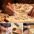 AUGSUN Wood Carving Kit, 17 Pack Wood Whittling Kit Hand Carving Knife Tools Set - Image 6