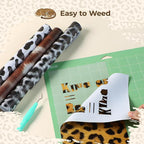 HTVRONT Leopard Permanent Vinyl 10 Sheets 12"x10" Cowhide Adhesive Vinyl | - Image 5