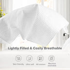 Comfort Spaces White Oversized King Quilt Set 120"x118" Bedspread Quilted - Image 4