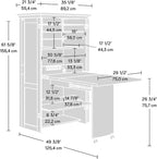 Sauder Miscellaneous Storage Craft & Sewing Armoire, L: 35.11" x W: 21.81" x H: - Image 3