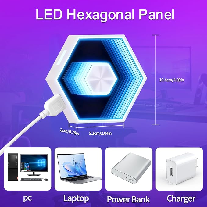 6 Pack Hexagon Lights Wall RGBW Panel - Image 6