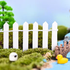 35 Inches White Mini Fairy Garden Fence Small Wood Decorative Picket Fence DIY - Image 6