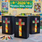 Resurhang 16 Set 2026 VBS Cross Lantern Craft Kit DIY Illumination Theme Faux - Image 4