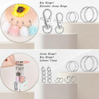 BESARME 1130PCS Keychain Making Kit Jump Rings - Image 5