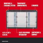 CRAFTSMAN Storage Organizer Bin System, 9 Compartment - Image 2
