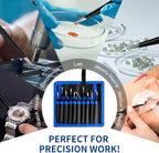 XOOL 10 PCS ESD Precision Tweezers Set, Anti-Static Stainless Steel Tweezers Kit - Image 3