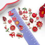 WOCRAFT 40pcs 20 pairs Assorted Enamel Bracelet Charms - Image 4