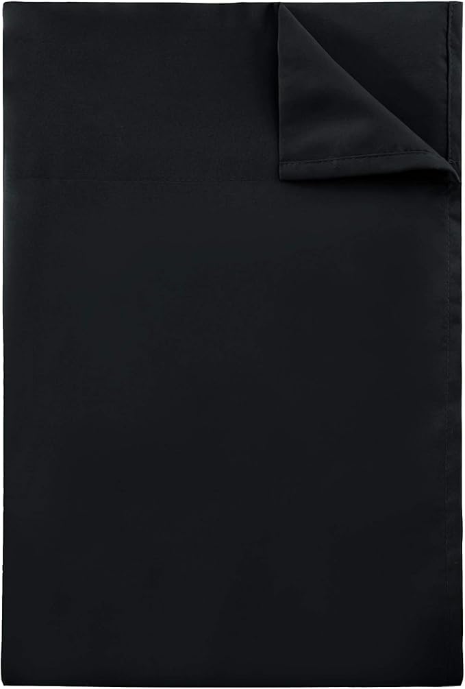 Sfoothome Twin Flat Sheet Black Top Sheet, Premium Hotel 1-Piece, Luxury and - Image 4