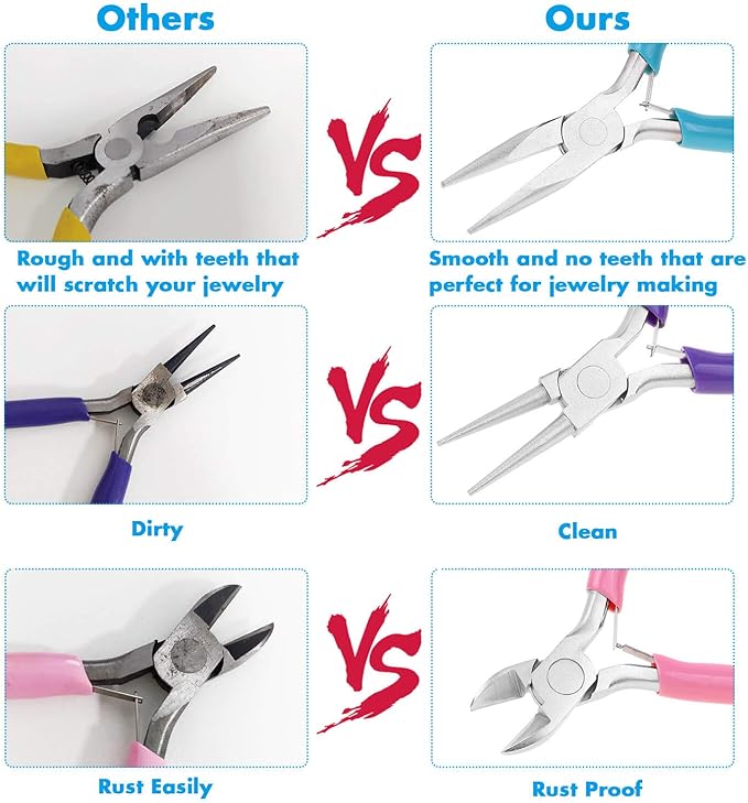 Shynek 3pcs Jewelry Making Plier Tools - Image 3