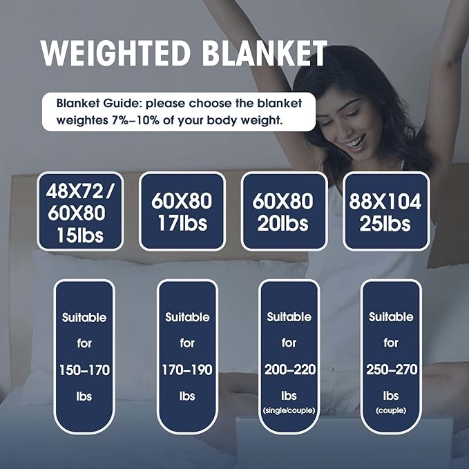 25 lbs weighted blanket Queen Size - Image 7