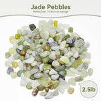 Pulovin 2.5LB Succulent and Cactus Pebbles, 1/5 Inch Jade Pebbles - Image 2