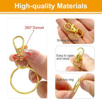 60PCS Keychain Making Kit, Including 30PCS Keychains Clips Hooks and 30PCS Key - Image 4