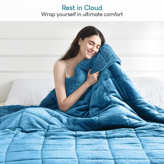 Cottonblue Sherpa Weighted Blanket - Image 6