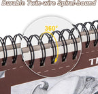 TKOOFN 5 Pack 9" x 12" Sketch Book Bulk, Top Spiral Bound Premium Sketchbook - Image 3