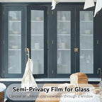 VELIMAX Reeded Glass Privacy Film, Frosted Window Vinyl, 3D Decorative Window - Image 6