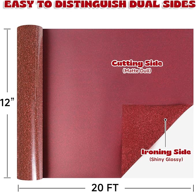 Glitter Red HTV - Image 2