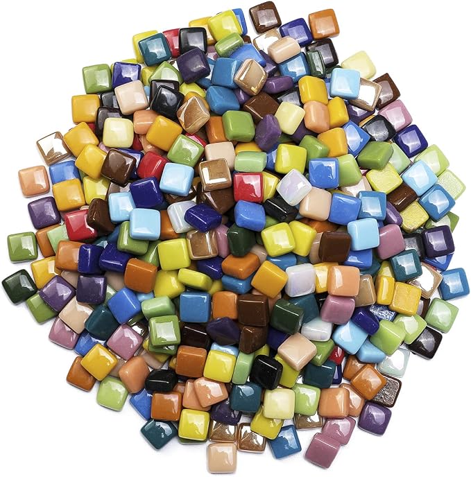 Lanyani 2 Pounds Vibrant Glass Mosaic Tiles - Image 7