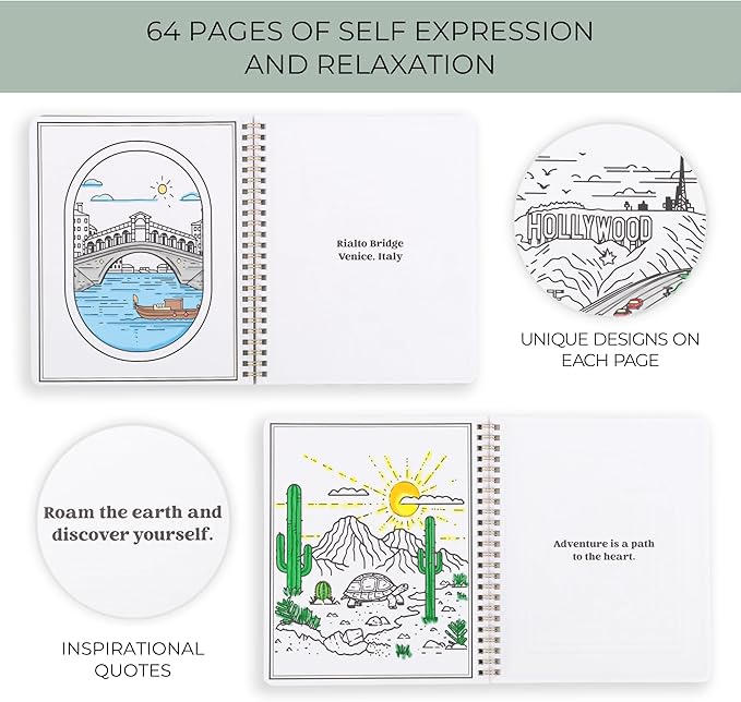 Beautiful Adult Coloring Book Set of 2 - Image 4