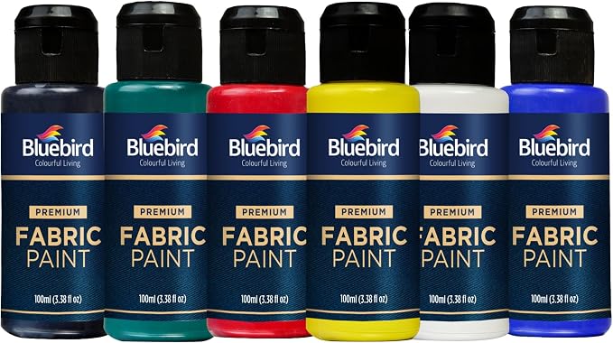 BLUEBIRD Fabric Paint, Copper Brown, 3.4 Fl Oz, Permanent Fabric Paints - Image 5