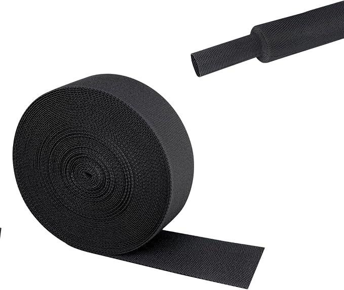 2 in 1 Heat Shrink Braided Sleeving Fabric Tubing-Ideal fit Irregular Shape by Sunnarepoon