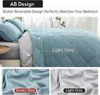 MUXHOMO 5 Pieces Twin Comforter Set, Reversible Bed in a Bag Twin Size - Image 3