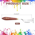 MECCANIXITY Pack of 1 Palette Knife No.32, 8.3" Long Palette Knives - Image 2