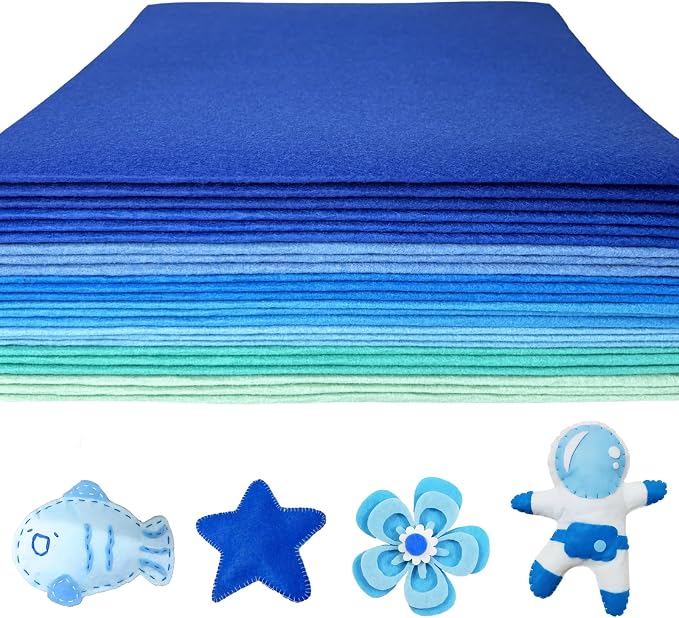 24 Pcs 11.8 x 35.4 Inch Wool Blend Felt Sheets by PURREITTI-EnjoyPrettyLife