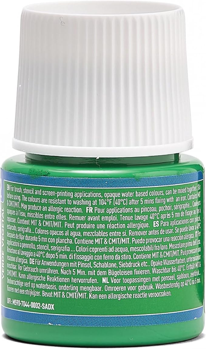 PEBEO Setacolor Opaque Fabric Paint, Leaf Green - Image 4