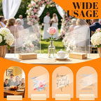 Bercoor 15 Pack 5x7 Inch Blank Clear Arch Acrylic Sign - Image 4