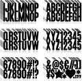 400 Pcs 24 Sheets Letter Stickers, Self Adhesive Waterproof 2.5 Inch Mailbox by Llewyn