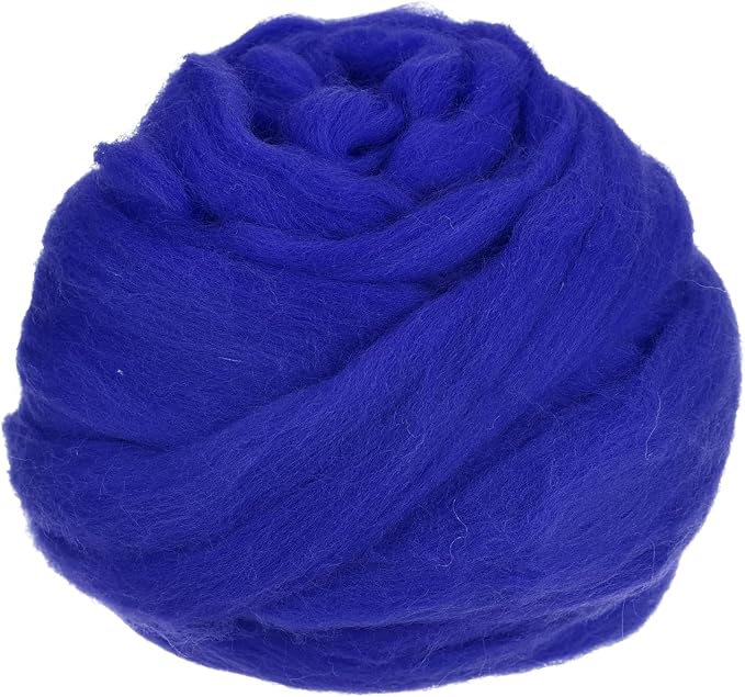 uxcell Needle Felting Wool, 3.5 Oz Nature Fibre Wool Yarn Roving by uxcell