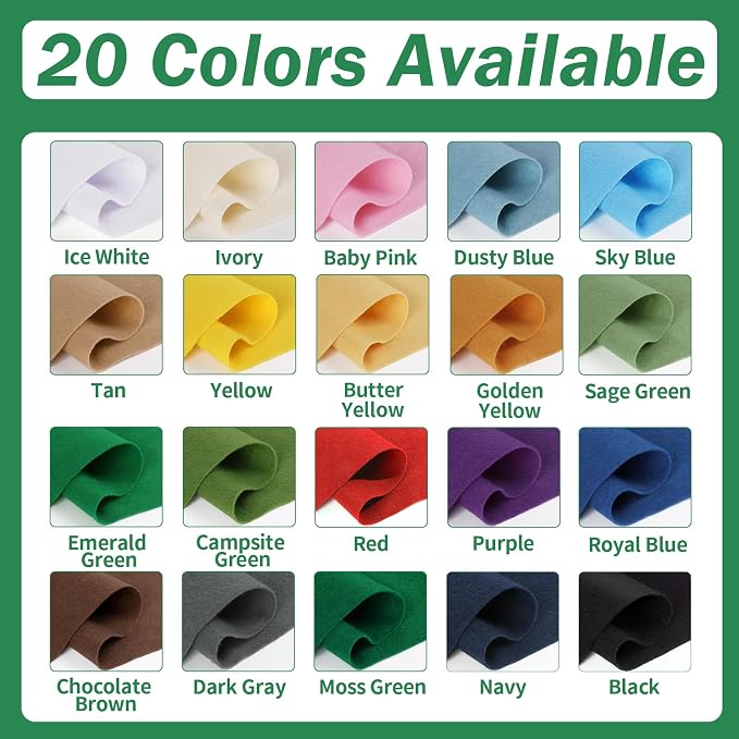 Emerald Green Fabric Sheet 72" X 36", 1.4mm Thick Large Soft Durable Flexible - Image 3