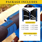 6Pcs Magnetic Metal Pipe Cutting Guide Kit, Pipe Cutting Tool 1-5/8" 1-7/8" - Image 3