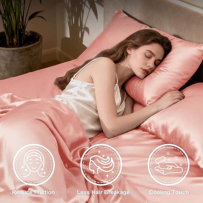 Love's cabin Full Size Satin Sheet Sets - Image 3