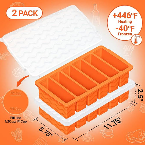 1/2 Cup Silicone Freezer Molds - Image 2