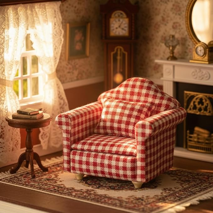 Cutemini Dollhouse Furniture 1/12 Miniature Couch - Image 7