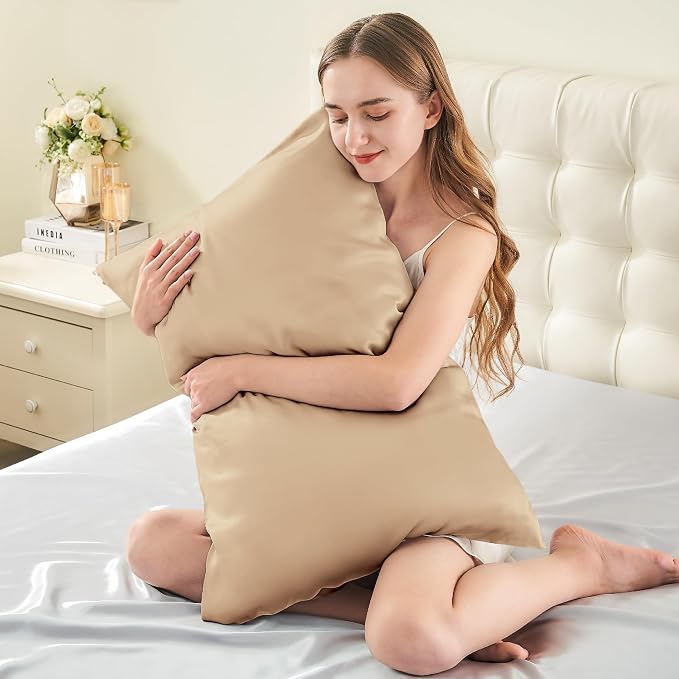 INFIIXSO Mulberry Silk Pillow Cases King Size Set of 2, Silk Pillowcase - Image 3