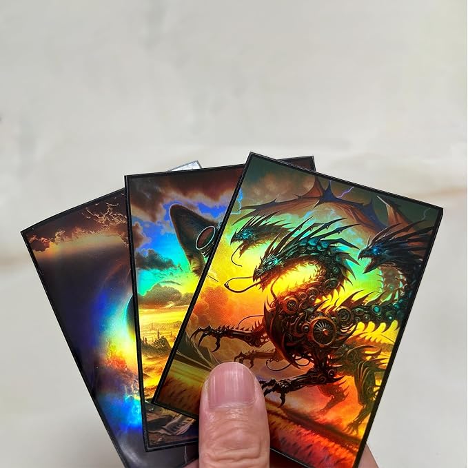 Custom Holographic Card Sleeves, Laser Flashing Shiny Design, Make Your Own - Image 6