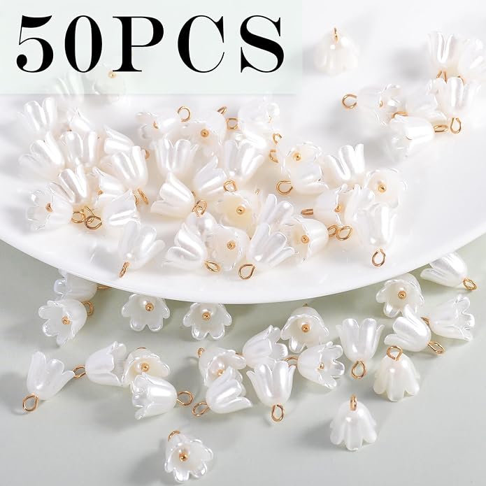stino 50PCS Plastic Charms for Jewelry keychain Making Supplies | - Image 3