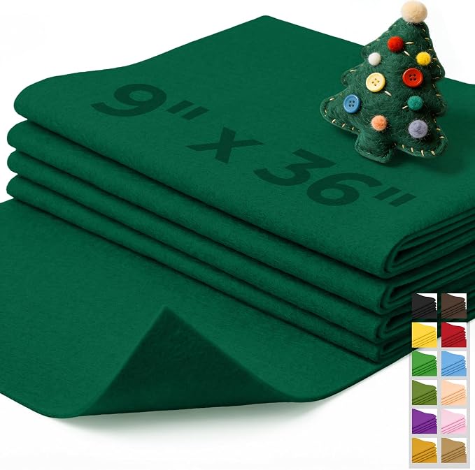 IONTACH 9" X 36" Soft Felt Sheets 1.6mm Thick | Acrylic Felt Fabric by IONTACH