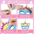 Fennoral 6 Pack Unicorns Masks Craft - Image 3