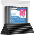 EZUVITA 60-Pack Full Size Hot Glue Sticks, 0.43” Dia x 8” Long | Black by EZUVITA