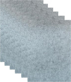 6 Pcs, 8 x 12 Inch Grey Felt Sheets, 2mm Thick | Felt Fabric by Moicstiy