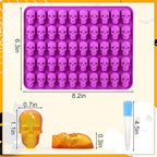 Palksky Skull Gummy Silicone Mold Sugar Chocolate Candy Molds, Skull Silicone - Image 5