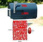 Letter Stickers, Mailbox Numbers, 1.5 Inch Waterproof Vinyl Alphabet | 1 1/2 - Image 2