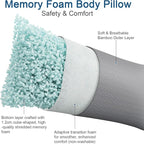 Rainmr Extra Long Body Pillow Memory Foam 160x50cm – Body Pillows - Image 2