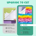 Tintnut Rainbow Watercolor Permanent Vinyl 12 Sheets 12x10in Adhesive Vinyl | - Image 4