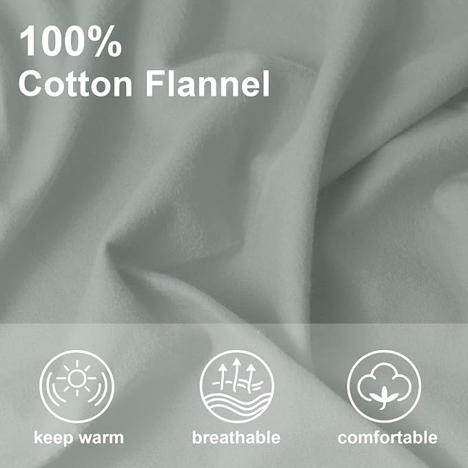 59”W Cotton Flannel Fabric, Super Soft 150GSM, Medium Weight Solid Arts & - Image 3